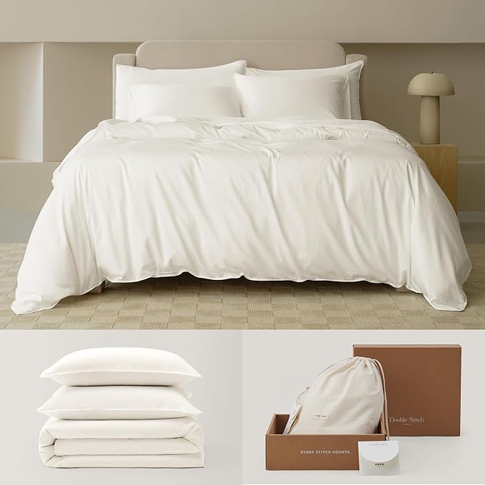 Double Stitch Cotton Tencel Duvet Cover by DoubleStitch