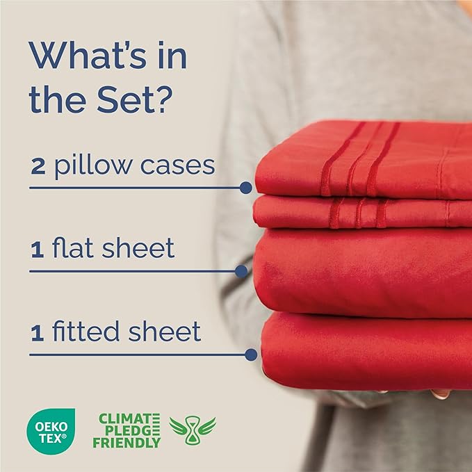 King Size 4 Piece Sheet Set - Image 2