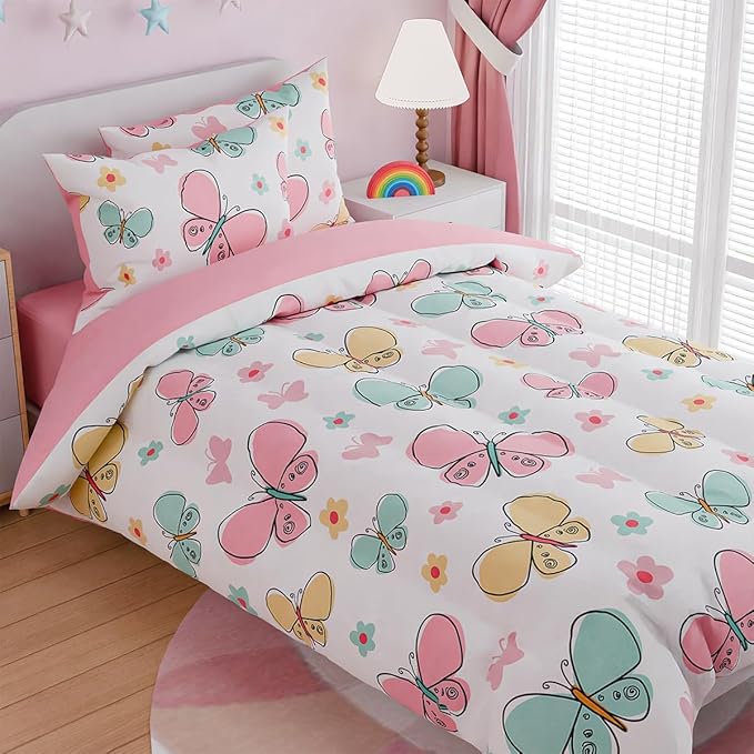SANDJEST Butterfly Twin Bedding Sets - Image 3
