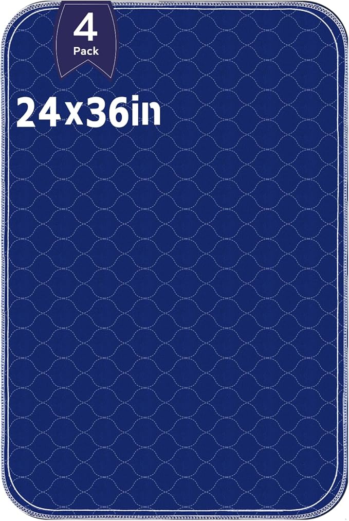 Waterproof Pads for Bed 24x36 Inch, Heavy Absorbency Incontinence Pads for Bed - Image 3