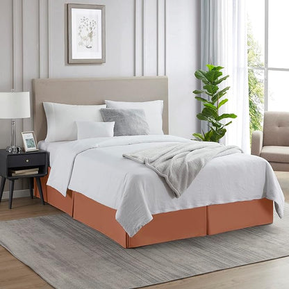 Nestl Rust Bed Skirt Cal King Size - Image 4