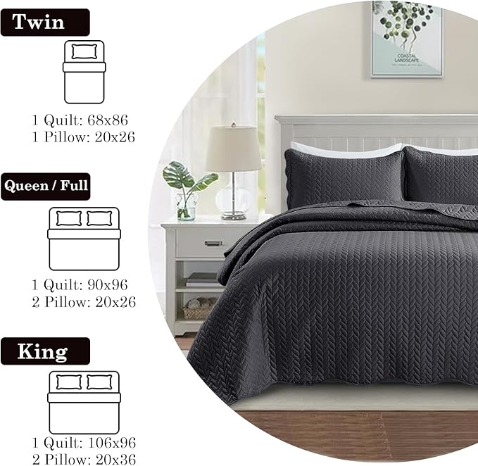 IR Imperial Rooms 8 Pack California King Quilt Bedding Set - Image 6