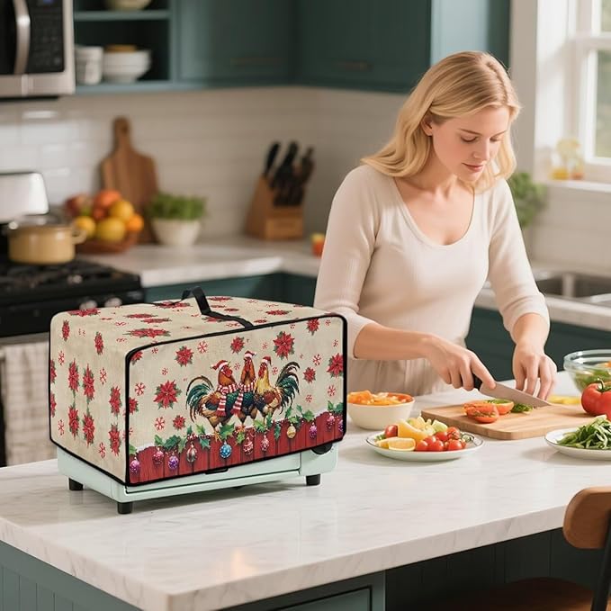 Christmas Toaster Oven Dust Cover - Image 3
