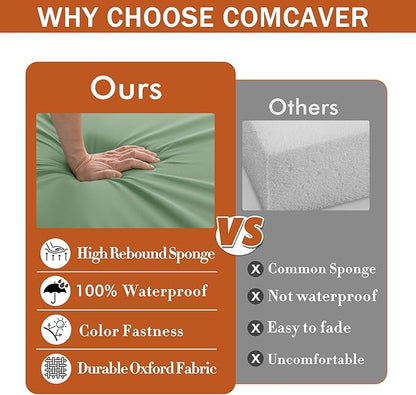 Outdoor Chair Cushions 16 x 17 Inch, Waterproof Patio Chair Cushions - Image 7