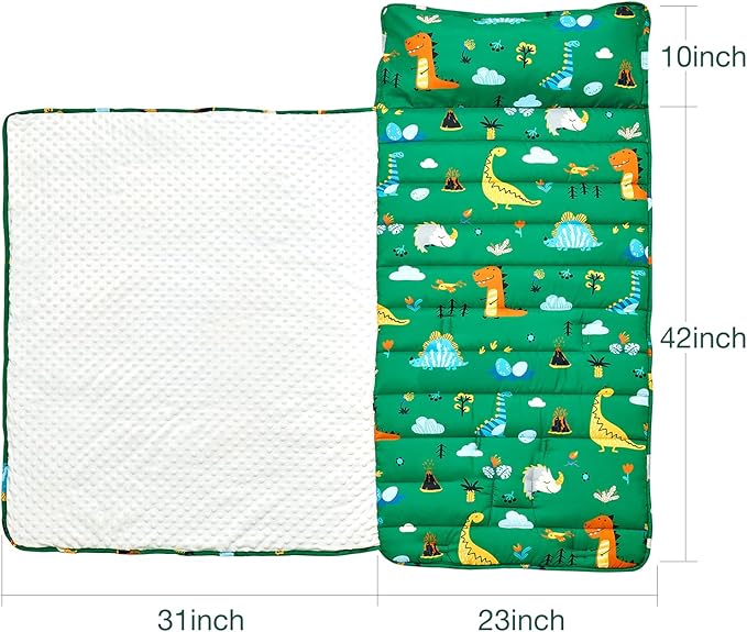 beeweed Toddler Nap Mat, Rollup Design Kid Sleeping Mat - Image 4