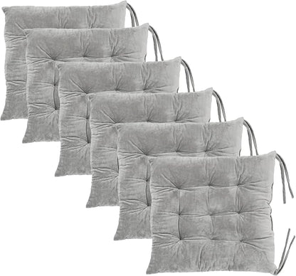 6 Pack Square Seat Cushion Chair Pads by MissSoul