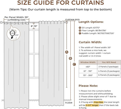 inovaday 100% blackout curtains for bedroom black out, view 9