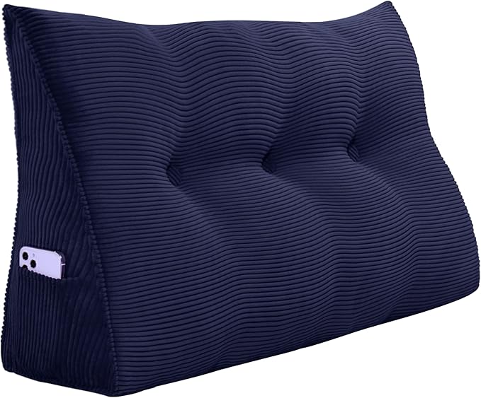 WOWMAX Triangular Headboard Pillow Twin Bed Wedge Pillow by WOWMAX