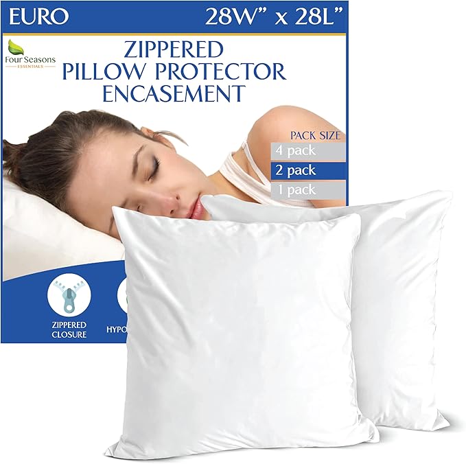 Euro Size Pillow Protectors by FourSeasonsEssentials