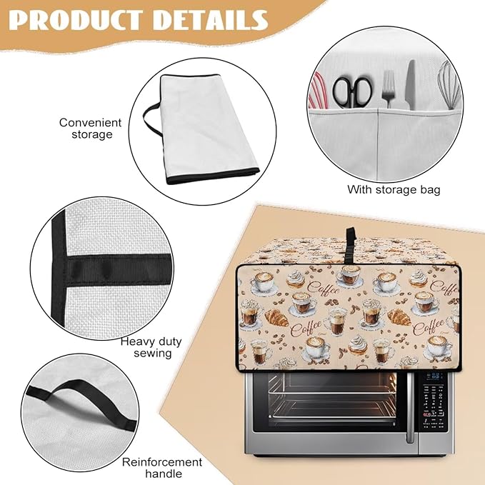 Waterproof Microwave Oven Dust Cover Heavy Duty Microwave Oven Grill Cover - Image 6