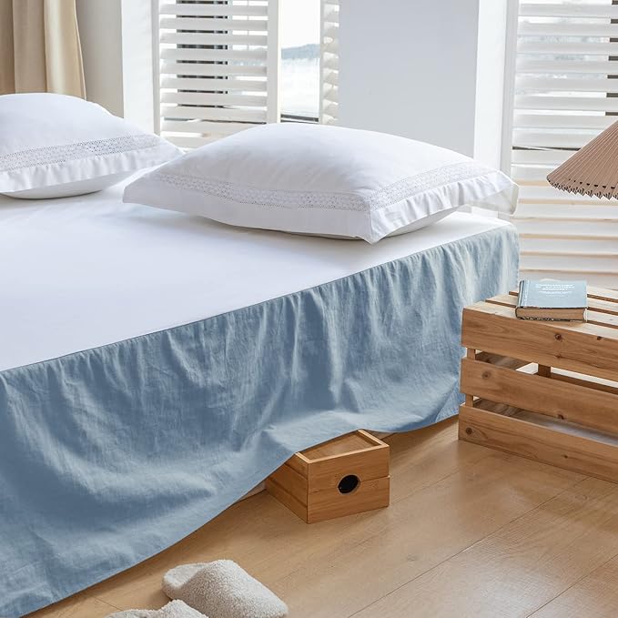 BISELINA French Linen Bed Skirt - Image 5