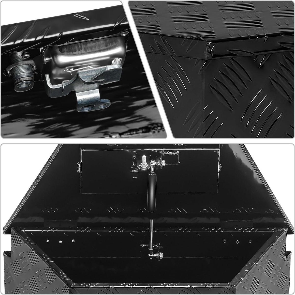dna motoring trailer tongue box, lockable aluminum truck, package contents