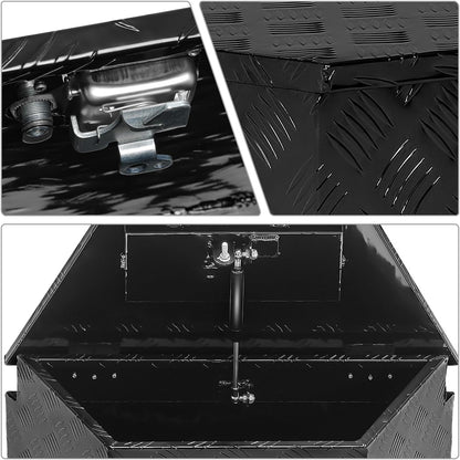 dna motoring trailer tongue box, lockable aluminum truck, package contents