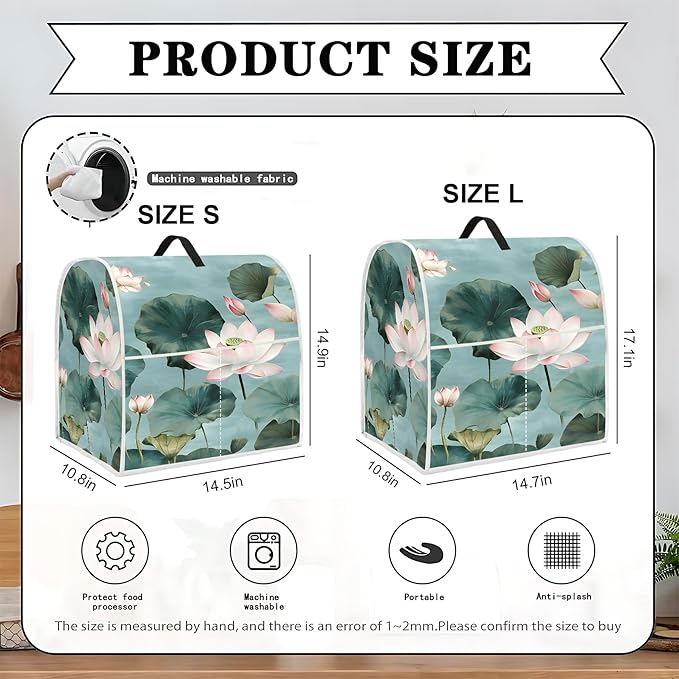 Mixer Dust Cover for 6-8 Qt Stand Mixer, Cloth Cover - Image 2