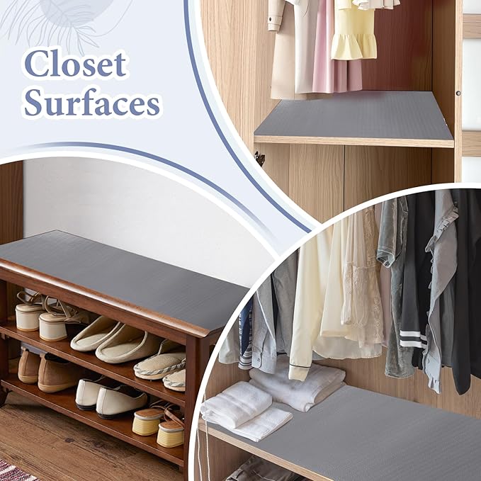Drawer and Shelf Liner for Kitchen Cabinet: 12 in X 30 Ft Non Slip Waterproof - Image 7