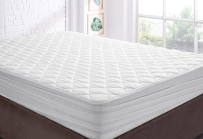 YATAS BEDDING Perle Quilted Fitted Mattress Protector, Machine Washable and - Image 6