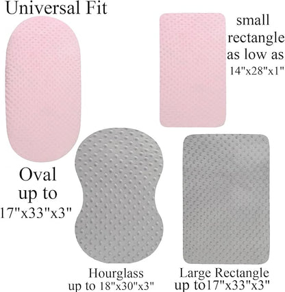 Dot Bassinet Sheet Set 2 Pack Stretch Fitted Cradle Sheets, Ultra Soft Thick - Image 5