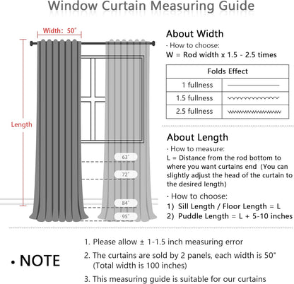 meetsky sage green blackout curtains 63 inches long on a desk or shelf