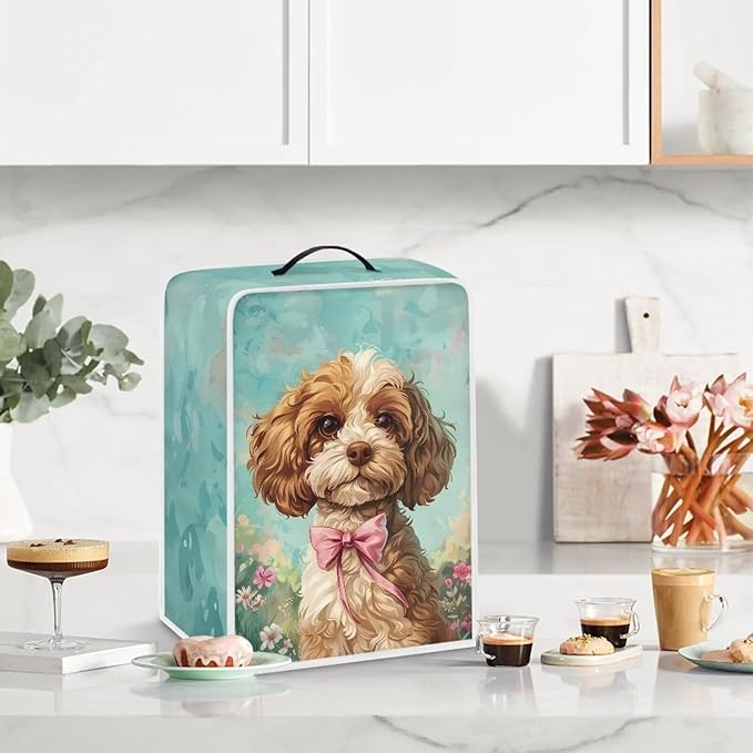 Mumeson Cute Dog Coffee Maker Stand Mixer or Coffee Maker Appliance Dust and - Image 2