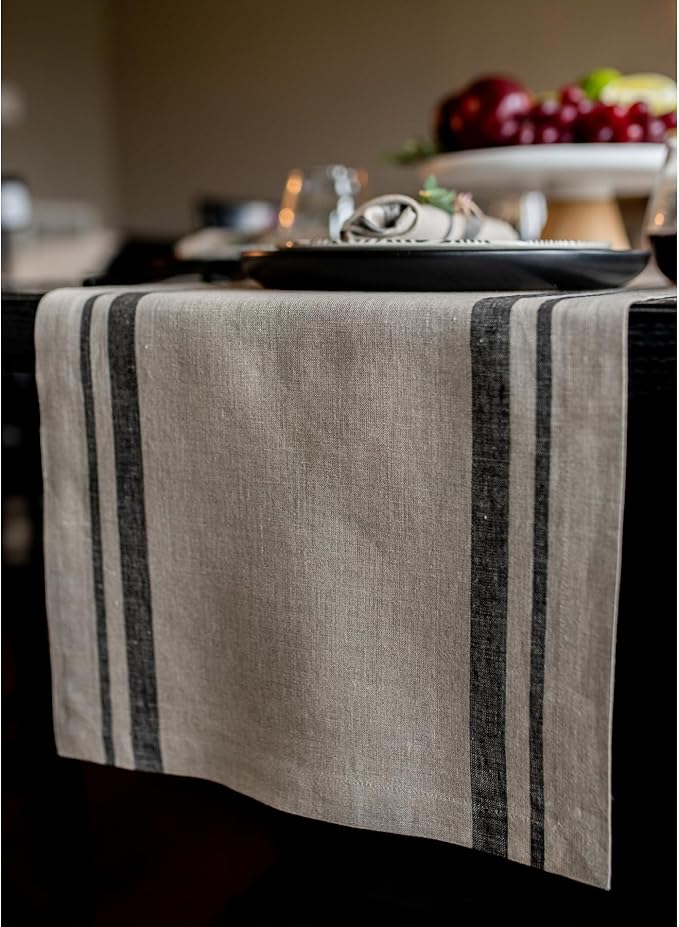Solino Home Linen Table Runner 156 Inches Long - Image 2
