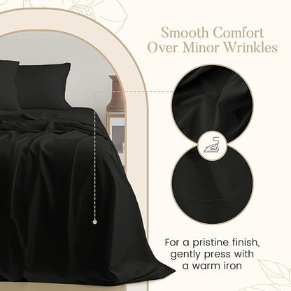 Egyptian Cotton Sheets Split King Size Sheet Set, 800 Thread Count Sateen Weave - Image 3