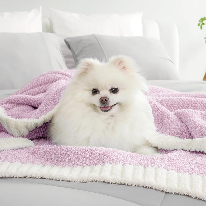 Snuggle Sac Bedding Blanket Light Purple Twin Size, Super Soft Warm Cozy - Image 6