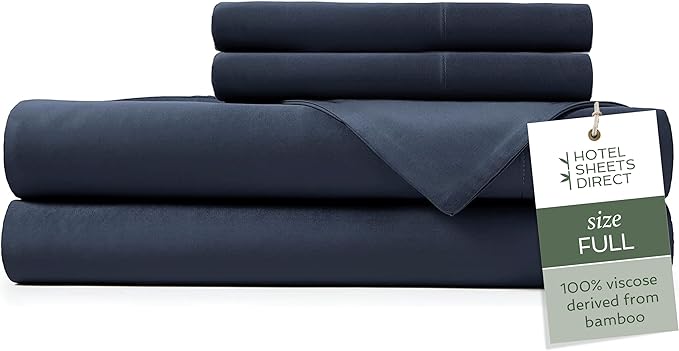 Hotel Sheets Direct 4 Piece Bed Sheet Set Full, 100% Viscose Derived from by HOTELSHEETSDIRECT