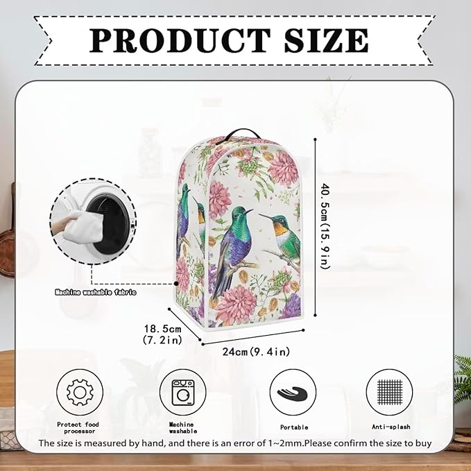Floral Hummingbird Print Blender Covers - Image 6