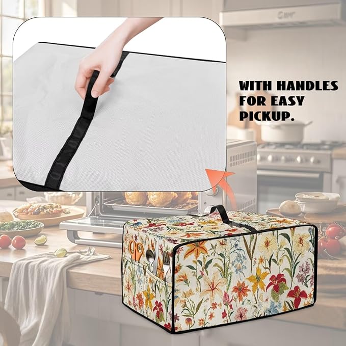 Toaster Oven Cover with Pockets, Washable Smart Oven Dust Cover Protective - Image 4