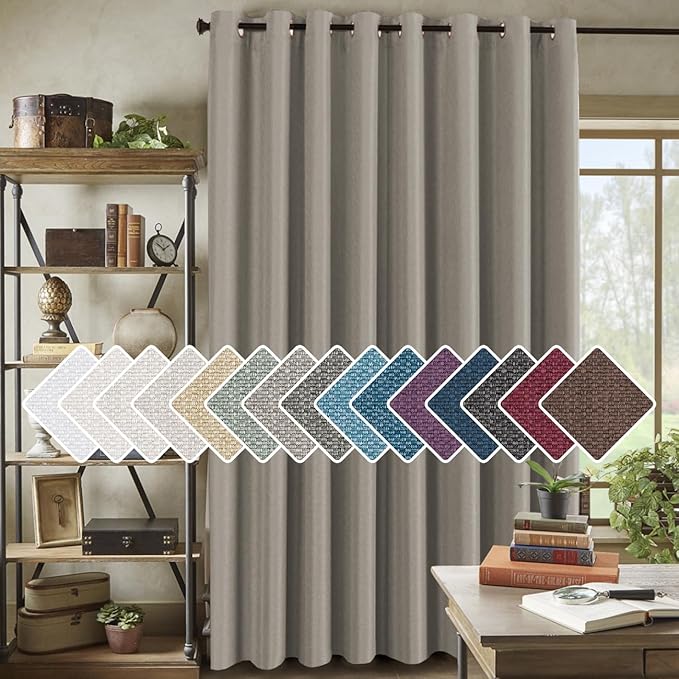 H.VERSAILTEX Room Darkening Linen Curtain by HVERSAILTEX