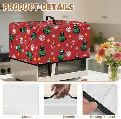 Microwave Ovens Dust Cover, Christmas Cat Polyester Waterproof Countertop - Image 7