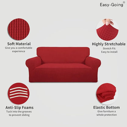 Easy-Going Stretch Oversized Loveseat Slipcover 1-Piece Sofa Cover Furniture - Image 3