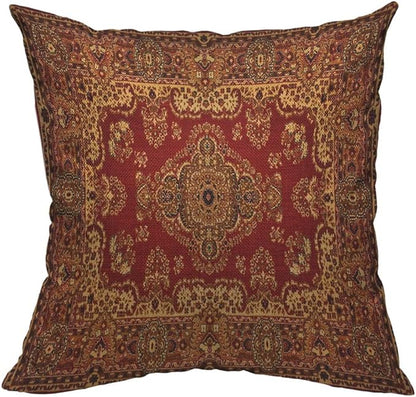 TKS MITLAN Paisley Carpet Texture Decorative Pillow Covers Retro Boho Floral by TKS+MITLAN