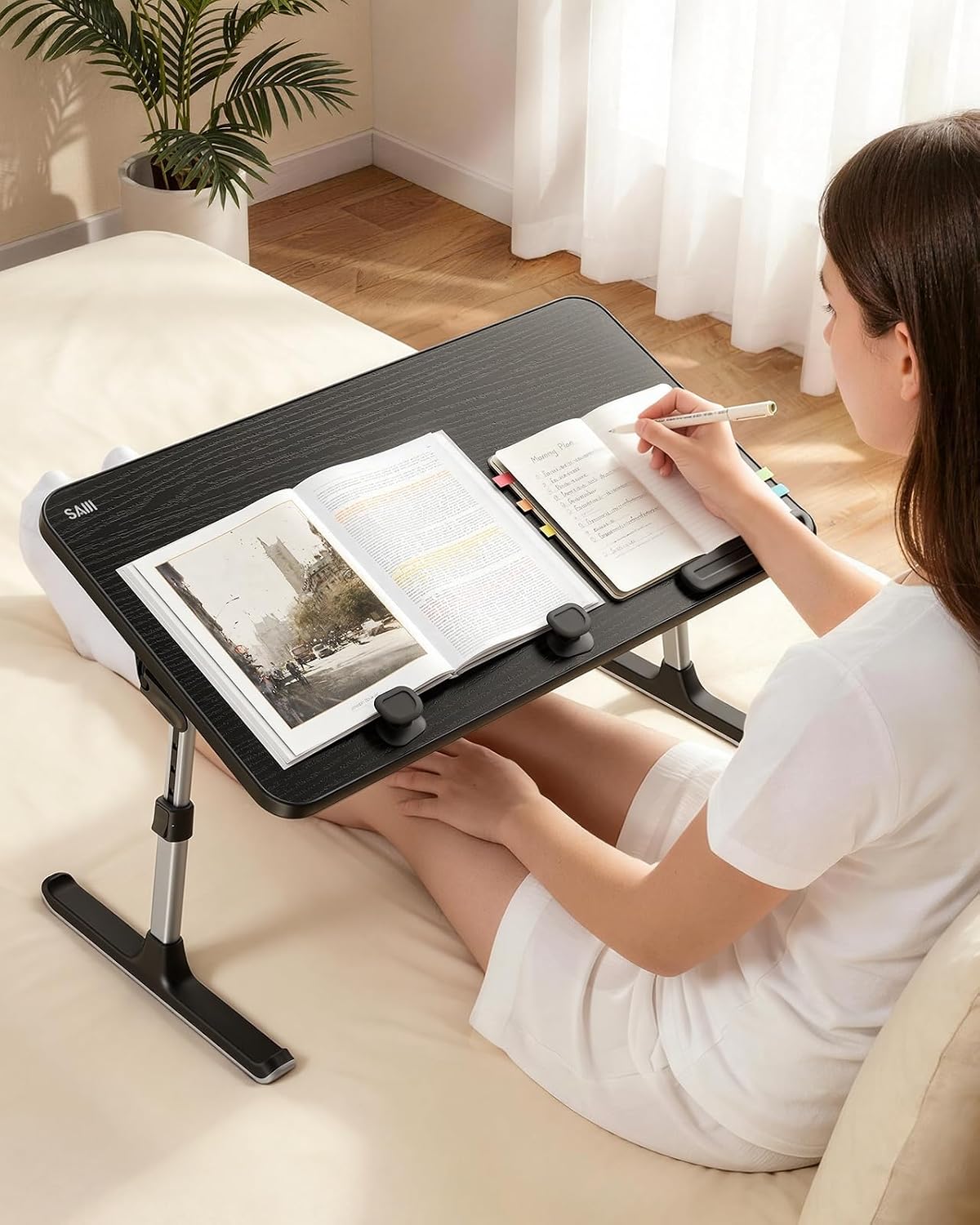laptop desk for bed, saiji lap desks bed on a desk or shelf