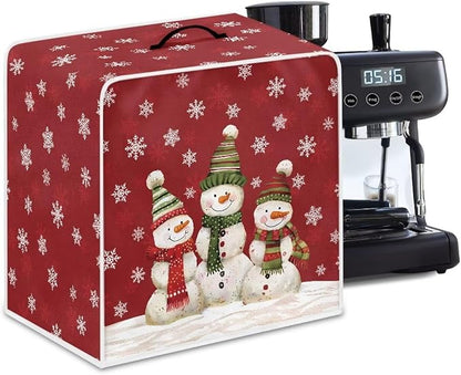 Christmas Coffee Maker Cover, Cute Snowman Coffee Dust Cover, Xmas Mixer by Unknown