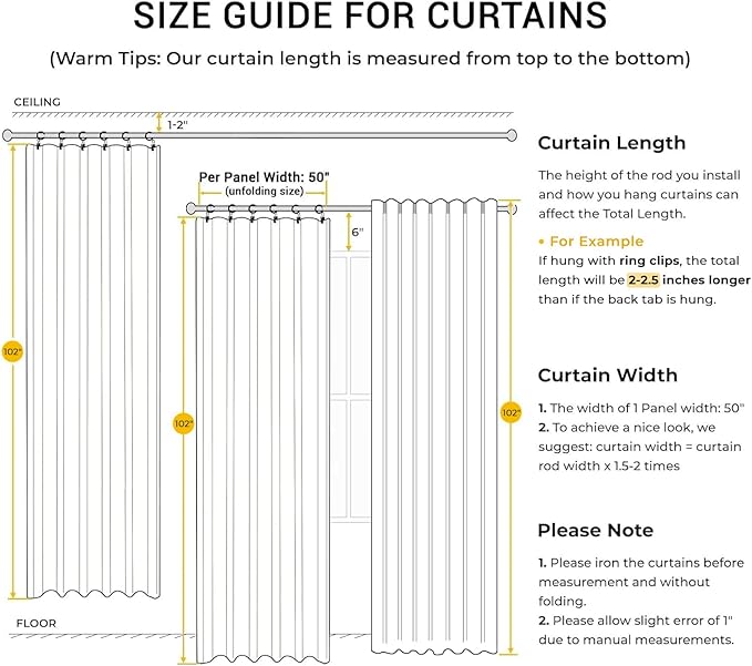 INOVADAY 100% Blackout Curtains - Image 4