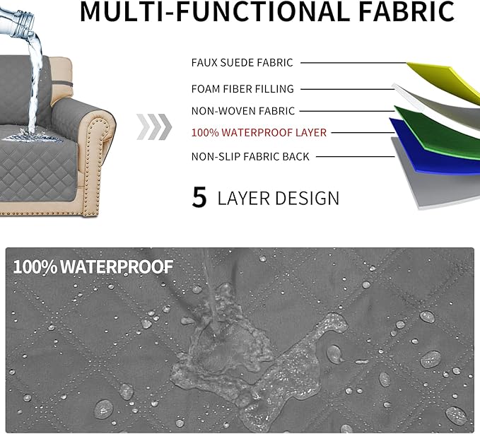 Easy-Going Sofa Slipcover Waterproof Sofa Cover Couch Cover - Image 3