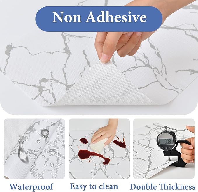 Drawer and Shelf Liner for Kitchen Cabinet: 12 in X 20 Ft Non Slip Waterproof - Image 5
