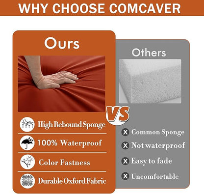 Outdoor Chair Cushions 16 x 17 Inch, Waterproof Patio Chair Cushions - Image 7