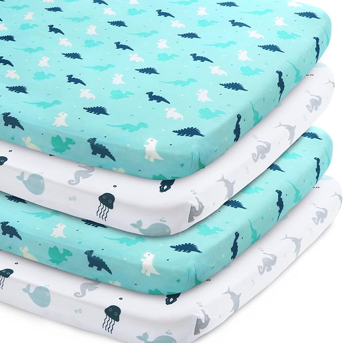 SPRINGSPIRIT Pack and Play Sheets, Pack n Play Sheets Ultra Soft, Mini Crib by SpringspiritBedding