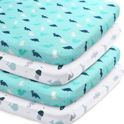 SPRINGSPIRIT Pack and Play Sheets, Pack n Play Sheets Ultra Soft, Mini Crib by SpringspiritBedding