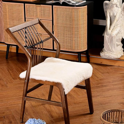 LLB Sheepskin Desk Chair Seat Cushion - Image 2