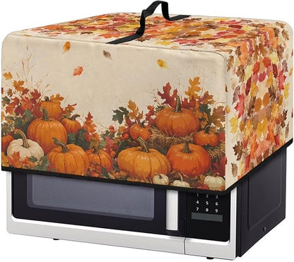 Microwave Oven Dust Cover, Thanksgiving Pumpkin Polyester Dust Cover by Unknown