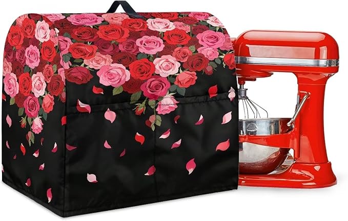 Stand Mixer Covers Protector Red Rose Print Stand Mixer Dust Covers Fit Kitchen by Unknown