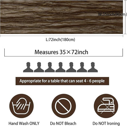 Fivenl 12 Pack Brown Boho Rustic Cheesecloth Table Runner 35x72 Inch Romantic - Image 2
