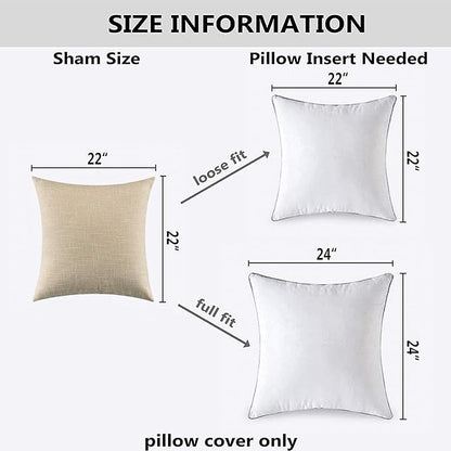 Kevin Textile Textural Faux Linen Throw Cushion Pillow Covers Shams - Image 6