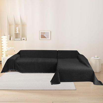 MEETSKY Couch Covers for Sofa, Chenille Pet Sofa Slipcover for L Shaped Couch - Image 5