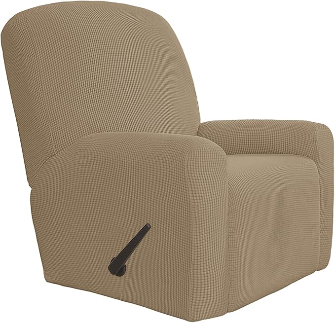 Easy-Going 4 Pieces Oversized Recliner Stretch Sofa Slipcover Sofa Cover by Easy-Going