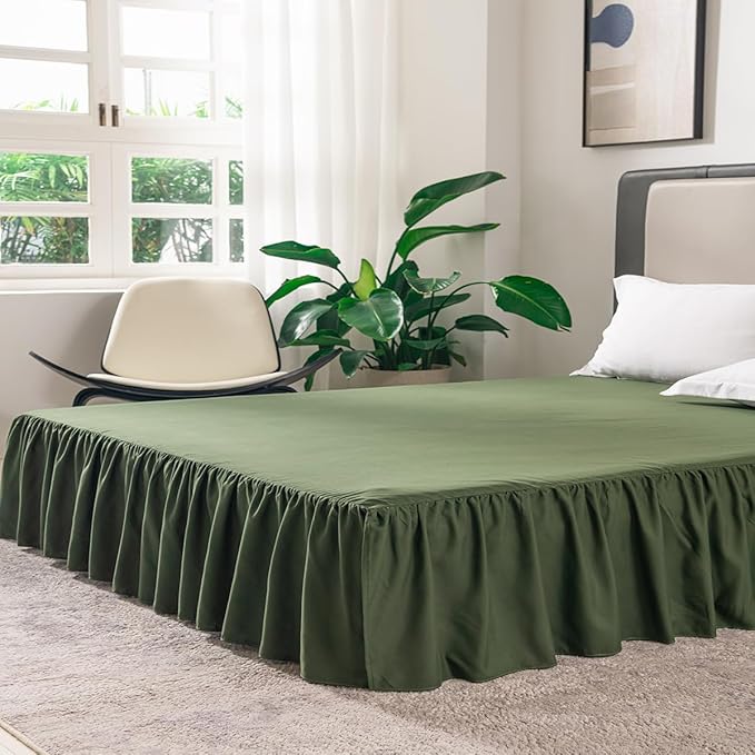 Bed Skirt Queen Size Ruffled Bed Skirt - Image 3
