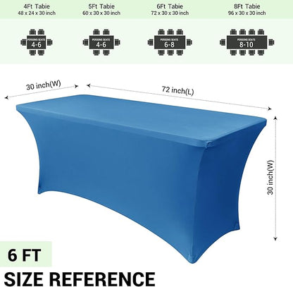 Obstal 6ft Stretch Spandex Table Cover - Image 4